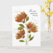 Ermutigen Sie mich "Sei still und weiß" Karte (Gelbe Blume)