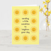 Ermutigen Sie, sich bald gut zu machen Karte (Gelbe Blume)