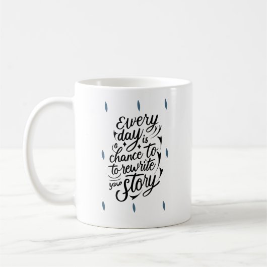 Ermutigend an Ihr selbst-Message-Design glauben Kaffeetasse (Links)