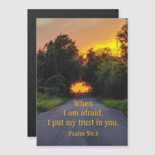 Ermutigend Bibelverse Psalm 56:3 Magneteinladung