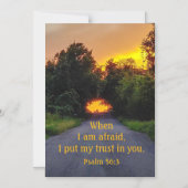 Ermutigend Bibelverse Psalm 56:3 Magneteinladung (Vorderseite)