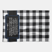 Ermutigend für die Bibel Verse, Schwarz und Weiß K Geschirrtuch (Horizontal)