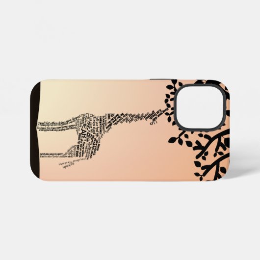 Ermutigend für Giraffe-Handy-Fall iPhone Hülle (Rückseite (Horizontal))