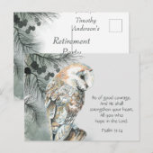 Ermutigend Inspiration Bibelbibliotheken Owl Ca Postkarte (Vorne/Hinten)