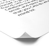 ERMUTIGEND inspirierende Wandkunst Poster (Ecke)