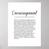 ERMUTIGEND inspirierende Wandkunst Poster (Vorne)