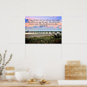 Ermutigend Isaiah 40:31 Schrift Original Ozean Poster (Küche)