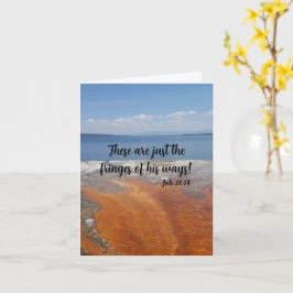 Ermutigend - Job 26:14 geklappte Grußkarte Karte