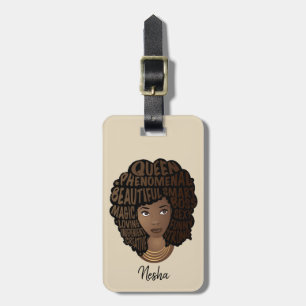 Ermutigend schwarze Frauen, genießen Sie die Reise Gepäckanhänger