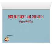 Ermutigend "Sie arbeiten zu hart" Glückwunsch zum  (Innenansicht Horizontal (Unten))