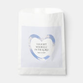 Ermutigend und beherzend für die hellblaue Bibelve Geschenktütchen (Vorderseite)