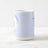 Ermutigend und beherzend für die hellblaue Bibelve Kaffeetasse (Mittel)