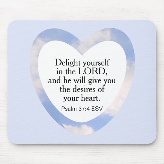 Ermutigend und beherzend für die hellblaue Bibelve Mousepad (Vorne)