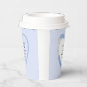 Ermutigend und beherzend für die hellblaue Bibelve Pappbecher (Rechts)