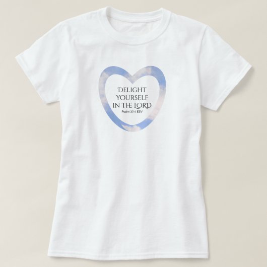 Ermutigend und beherzend für die hellblaue Bibelve T-Shirt (Design vorne)