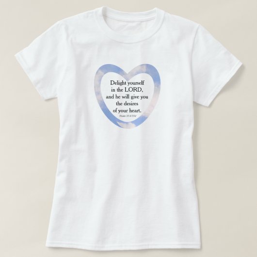 Ermutigend und beherzend für die hellblaue Bibelve T-Shirt (Design vorne)