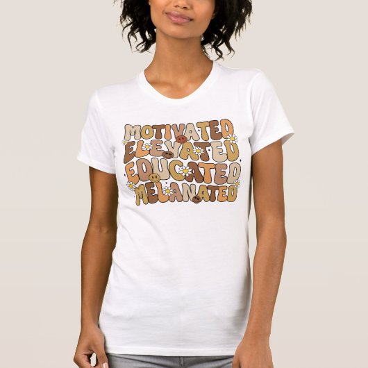 Ermutigende Affirmations-Typografie  T-Shirt (Vorderseite)