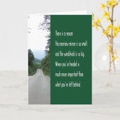 Ermutigende Angebotsübersicht Spiegelbild Karte (Gelbe Blume)