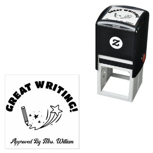 Ermutigende Dozentin Permastempel (Beispiel)