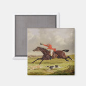 Ermutigende Hunde, 1839 (Öl auf Tafel) Magnet (Vorderseite/Rückseite)