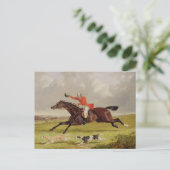 Ermutigende Hunde, 1839 (Öl auf Tafel) Postkarte (Stehend Vorderseite)