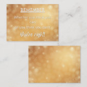 Ermutigende Karte (Vorne/Hinten)