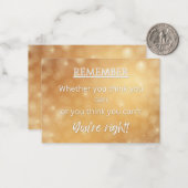 Ermutigende Karte (Vorderseite/Rückseite Beispiel)