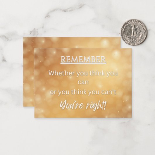 Ermutigende Karte (Vorderseite/Rückseite Beispiel)