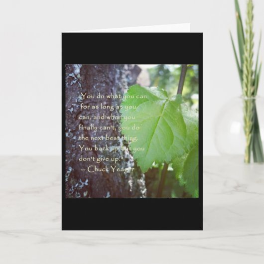 Ermutigende leere Notenkarte Karte (Vorderseite)