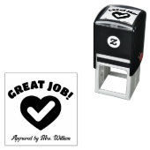 Ermutigende Lehrerin für gute Arbeit Permastempel (Beispiel)