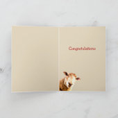 Ermutigende, lustige Glückwünsche Dankeskarte (Innenseite)