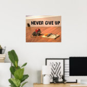 Ermutigende Mouse Poster nie aufgeben (Heimbüro)