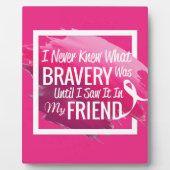 Ermutigende Worte für einen tapferen Freund mit Kr Fotoplatte (Vorderseite)