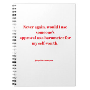 Ermutigende Zitate Notizblock