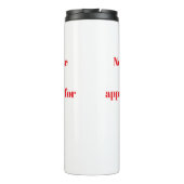Ermutigende Zitate Thermosbecher (Rückseite)