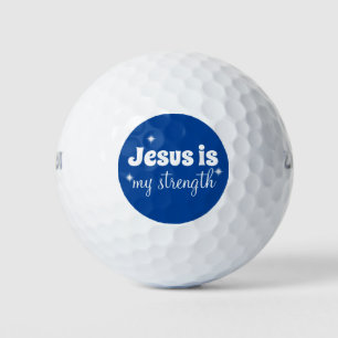 Ermutigender christlicher Spruch Golfball
