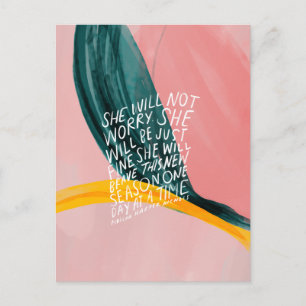 Ermutigender Spruch für Frauen Postkarte