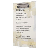 Ermutigendes Gedicht, belebt Klemmbrett (Links)