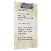 Ermutigendes Gedicht, belebt Klemmbrett (Rechts)