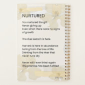 Ermutigendes Gedicht, belebt Planer (Rückseite)