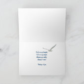 Ermutigendes Zitat mit Baum Karte (Innenseite)