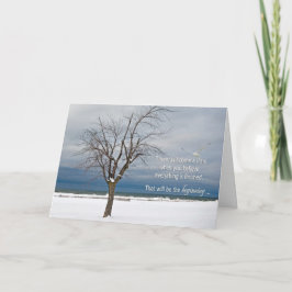 Ermutigendes Zitat mit Baum Karte