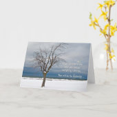 Ermutigendes Zitat mit Baum Karte (Gelbe Blume)