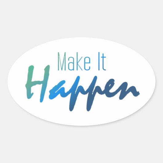 Ermutigendes Zitat, um es zu einem Aufkleber zu ma (Vorderseite)