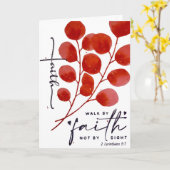 ermutigenIch "durch den Glauben gehen" Karte (Gelbe Blume)