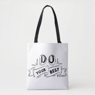 Ermutigernde Nachrichtentasche - Fette Typografie- Tasche