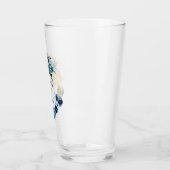 Ermutigt durch Gottes Grace Blue Gold Floral Glas (Links)
