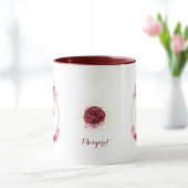 Ermutigt durch Gottes Grace Pink Floral Gold Kranz Tasse