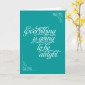 Ermutigung - Alles wird gut sein Karte (Gelbe Blume)