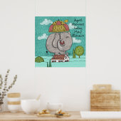 Ermutigung April Duschen bringen Mai Blume Poster (Küche)